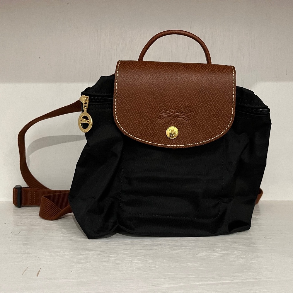 Longchamp Le Pilage Mini Backpack (black)